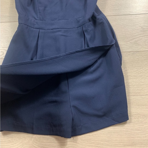 Adelyn Rae Navy Skort Romper - Picture 5 of 11